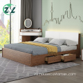Современные деревянные кровати в скандинавском стиле Современная кровать